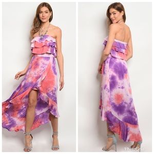 3-PACK Tie Dye Top & Skirt Set